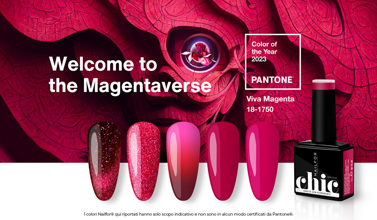 Viva Magenta unghie