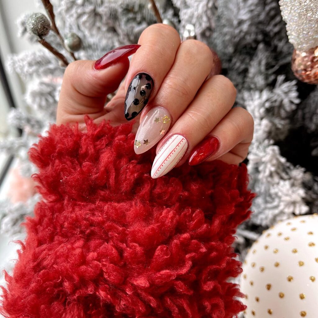 Unghie natale nail art